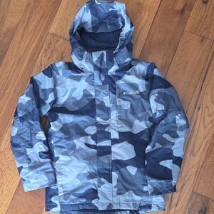 Columbia Gray and Blue Camo Jacket